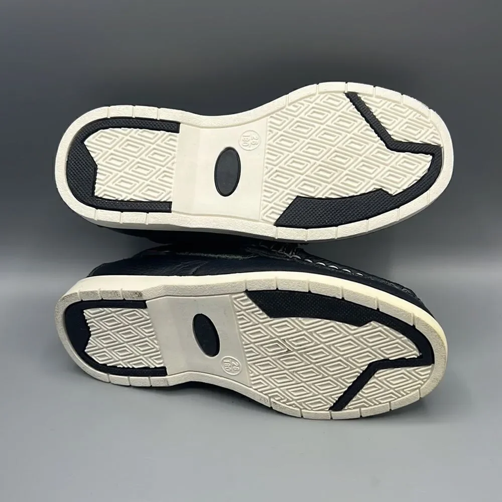 Bubble Bobble Boys Leather Loafers Navy